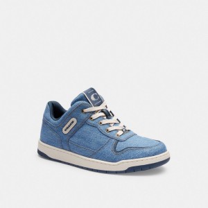 Coach C201 Low Top Sneaker Sneakers Dames Indigo Blauw | QN6827431