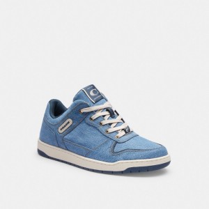 Coach C201 Sneaker Sneakers Heren Indigo Blauw | VX4175209