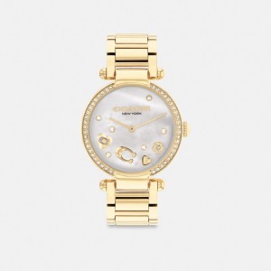 Coach Cary Watch, 34 Mm Horloge Dames Goud | GS4769532