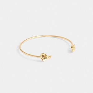 Coach Garden Charms Cuff Bracelet Sieraden Dames Goud | YH0849517