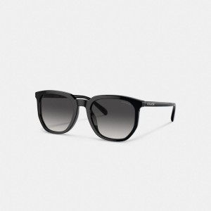 Coach Geometric Square Sunglasses Zonnebril Heren Zwart | KB8194026