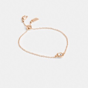 Coach Halo Tea Rose Slider Bracelet Sieraden Dames Roze Goud | PX1092468