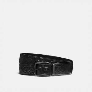 Coach Harness Buckle Cut To Size Reversible Belt, 38 Mm Riemen Heren Zwart | CH1507394