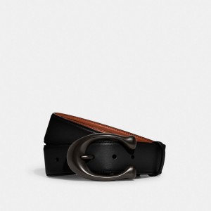 Coach Signature Buckle Cut To Size Reversible Belt, 38 Mm Riemen Heren Zwart | ZG3679412