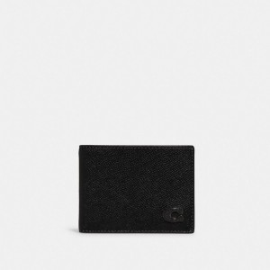 Coach Slim Billfold Wallet Billfolds Heren Zwart | NP7426051