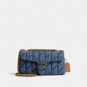 Coach Tabby Shoulder Bag 26 With Quilting Schoudertassen Dames Blauw Indigo | KM1265380