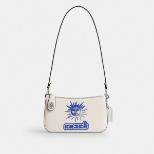 Coach The Lil Nas X Drop Penn Shoulder Bag Schoudertassen Dames Zilver | DP7910483