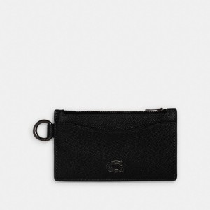 Coach Zip Card Case Kaartenhoes Heren Zwart | PT3652048