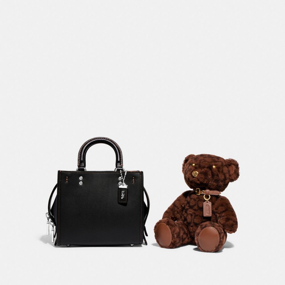 Coach Bear Collectible In Signature Shearling Reistas Dames Chocola Bruin | GS3786459