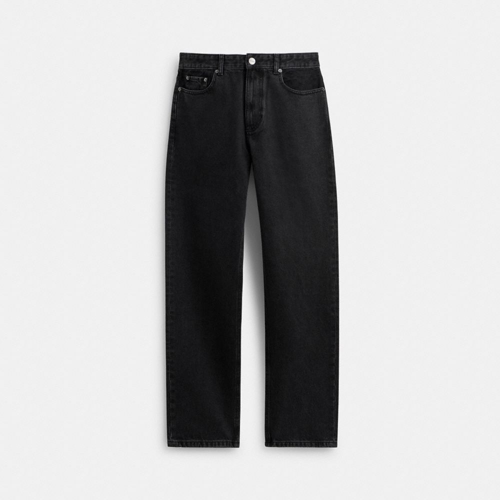 Coach Black Taper Jeans In Organic Cotton Broek Heren Zwart | GA4359782