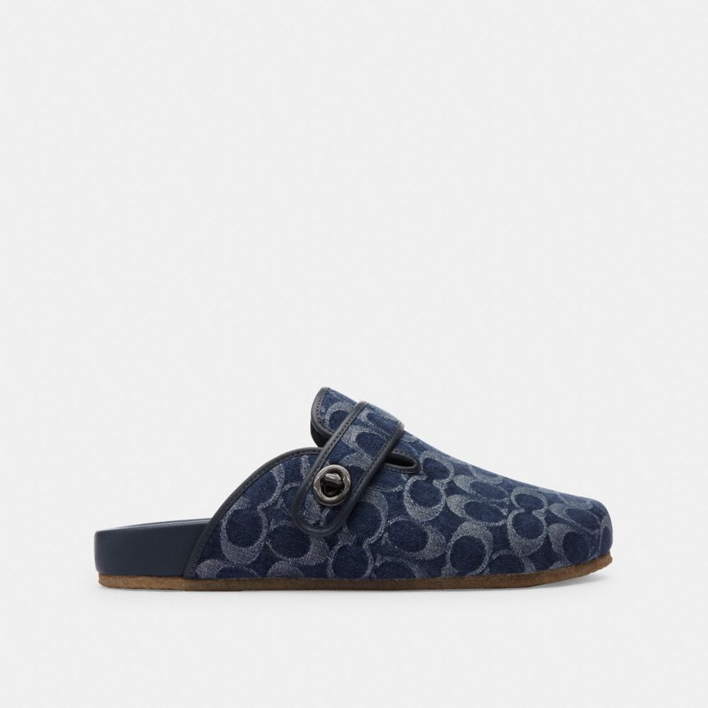 Coach Blake Clog In Signature Denim Sandalen Heren Blauw | CK5489720