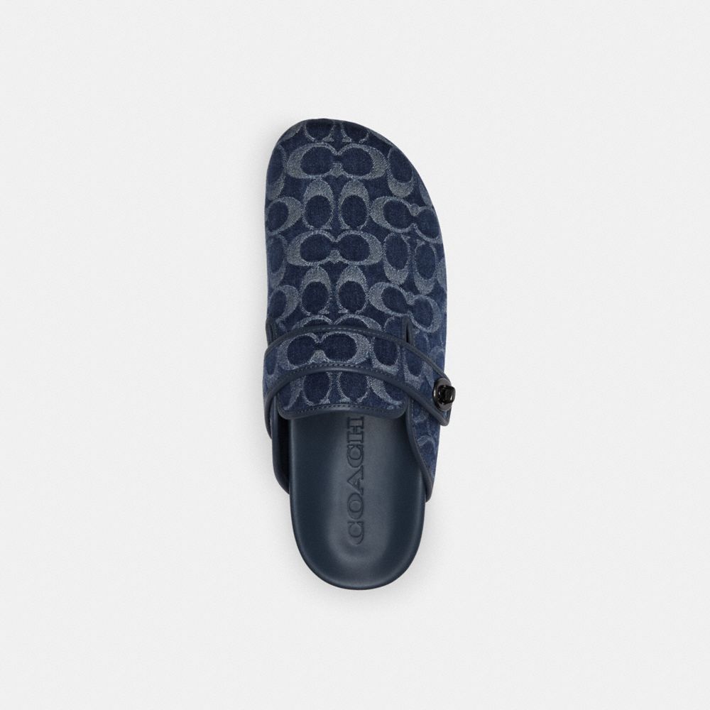 Coach Blake Clog In Signature Denim Sandalen Heren Blauw | CK5489720