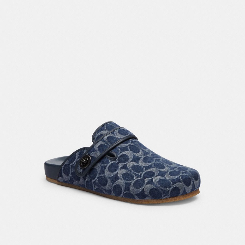 Coach Blake Clog In Signature Denim Sandalen Heren Blauw | CK5489720