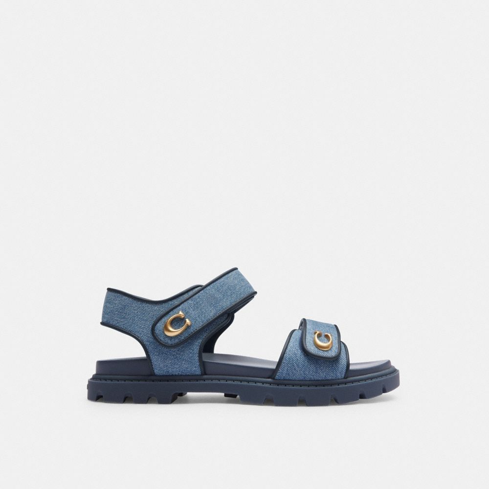 Coach Brynn Sandal Sandalen Dames Indigo Blauw | RJ7398450