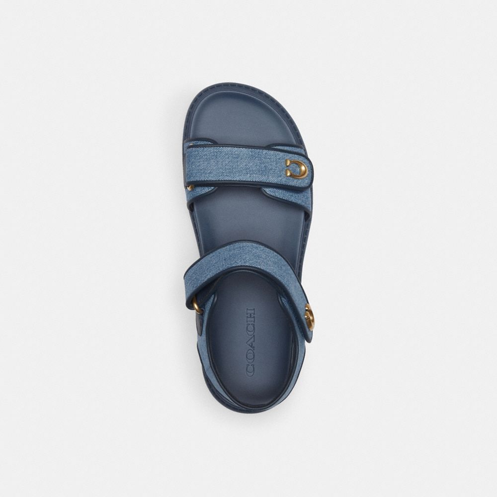 Coach Brynn Sandal Sandalen Dames Indigo Blauw | RJ7398450