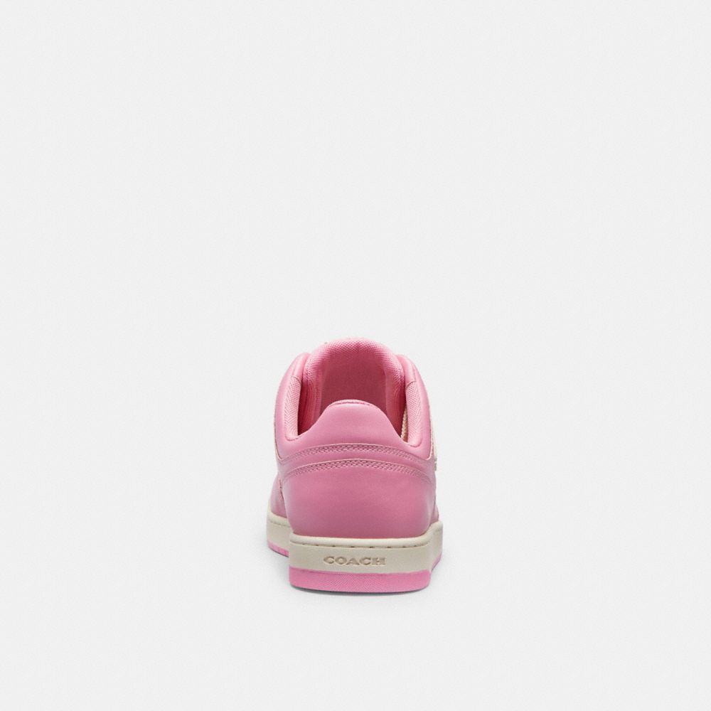 Coach C201 Low Top Sneaker In Signature Canvas Sneakers Dames Roze | HD9612308