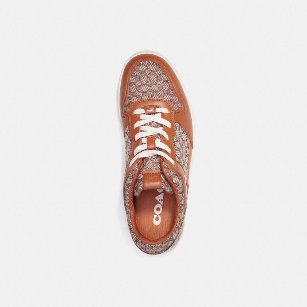 Coach C201 Sneaker In Micro Signature Jacquard Sneakers Heren Gekleurd | LA5629041