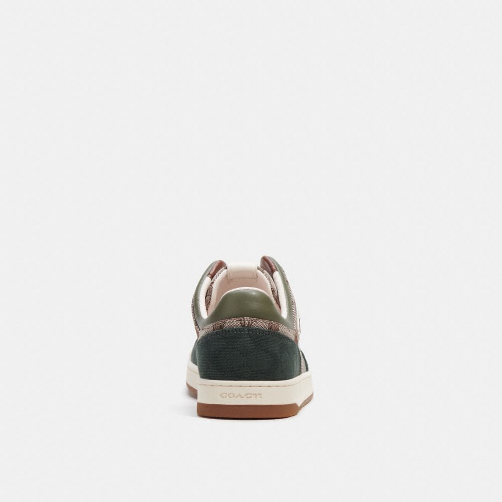 Coach C201 Sneaker In Mixed Signature Fabric Sneakers Heren Groen | AS6172348