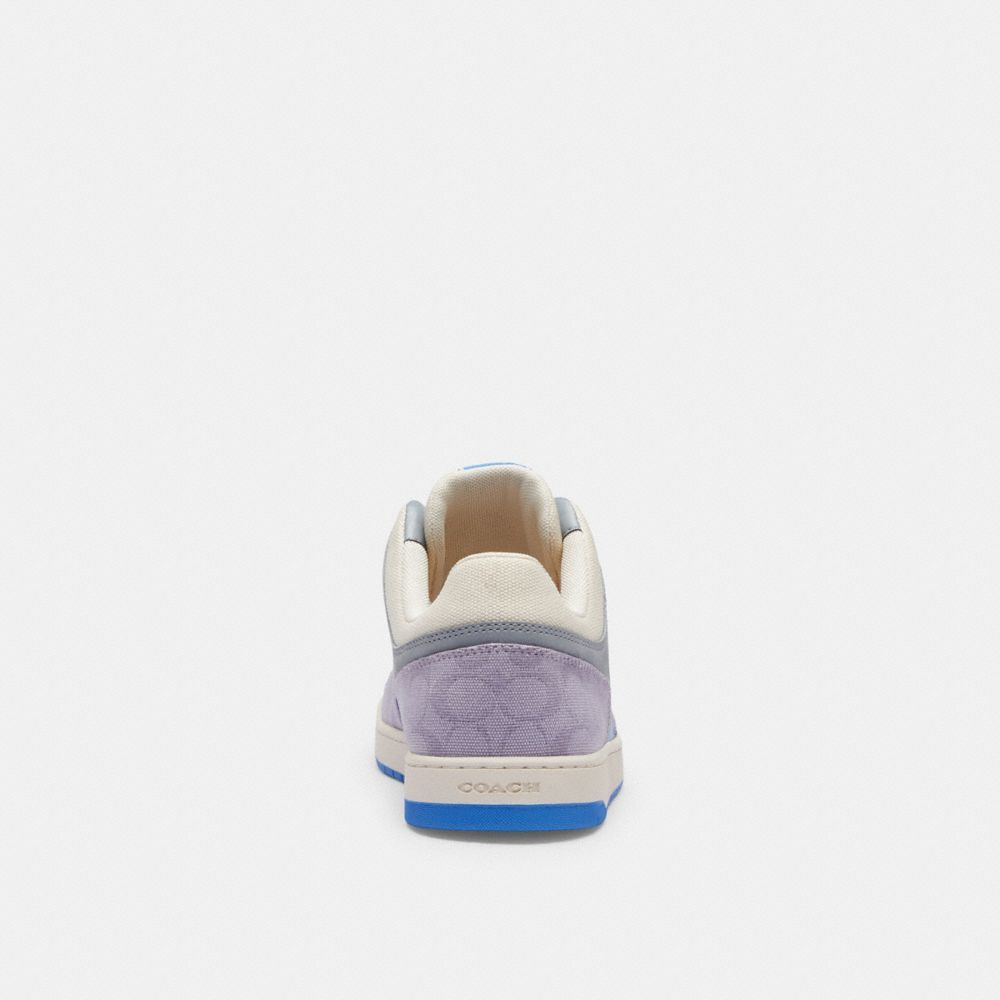 Coach C201 Sneaker In Signature Canvas Sneakers Heren Paars | DV0671498