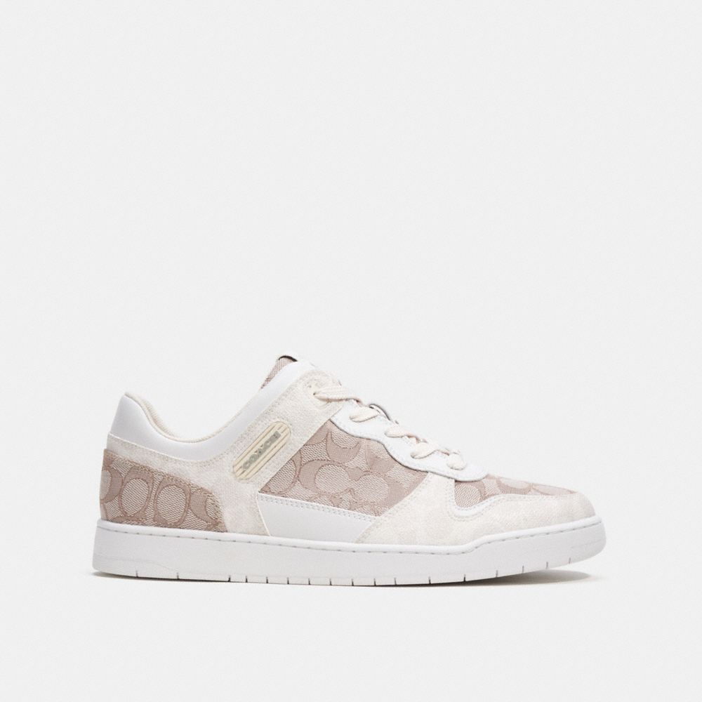 Coach C201 Sneaker In Signature Jacquard Sneakers Heren Grijs | NM9568204