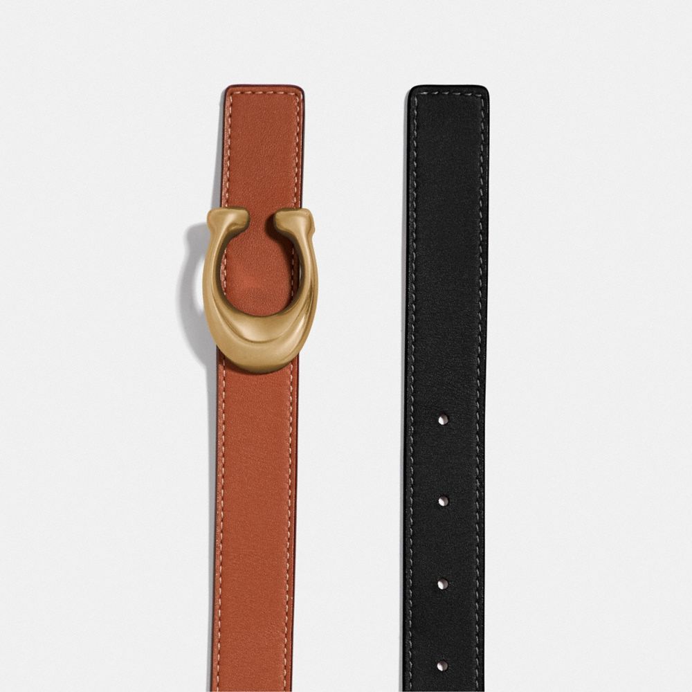 Coach C Hardware Reversible Belt, 25 Mm Riemen Dames Zwart | BV8635419