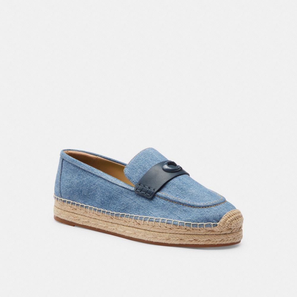 Coach Camilla Espadrilles Platte Schoenen Dames Indigo Blauw | AB1205369