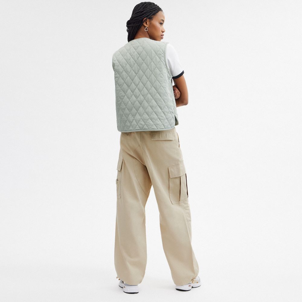 Coach Cargo Pants Broek Dames Khaki | TC6410879