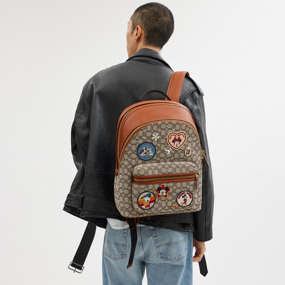 Coach Charter Backpack In Signature Textile Jacquard With Patches Rugzakken Heren Gekleurd | PS1723645