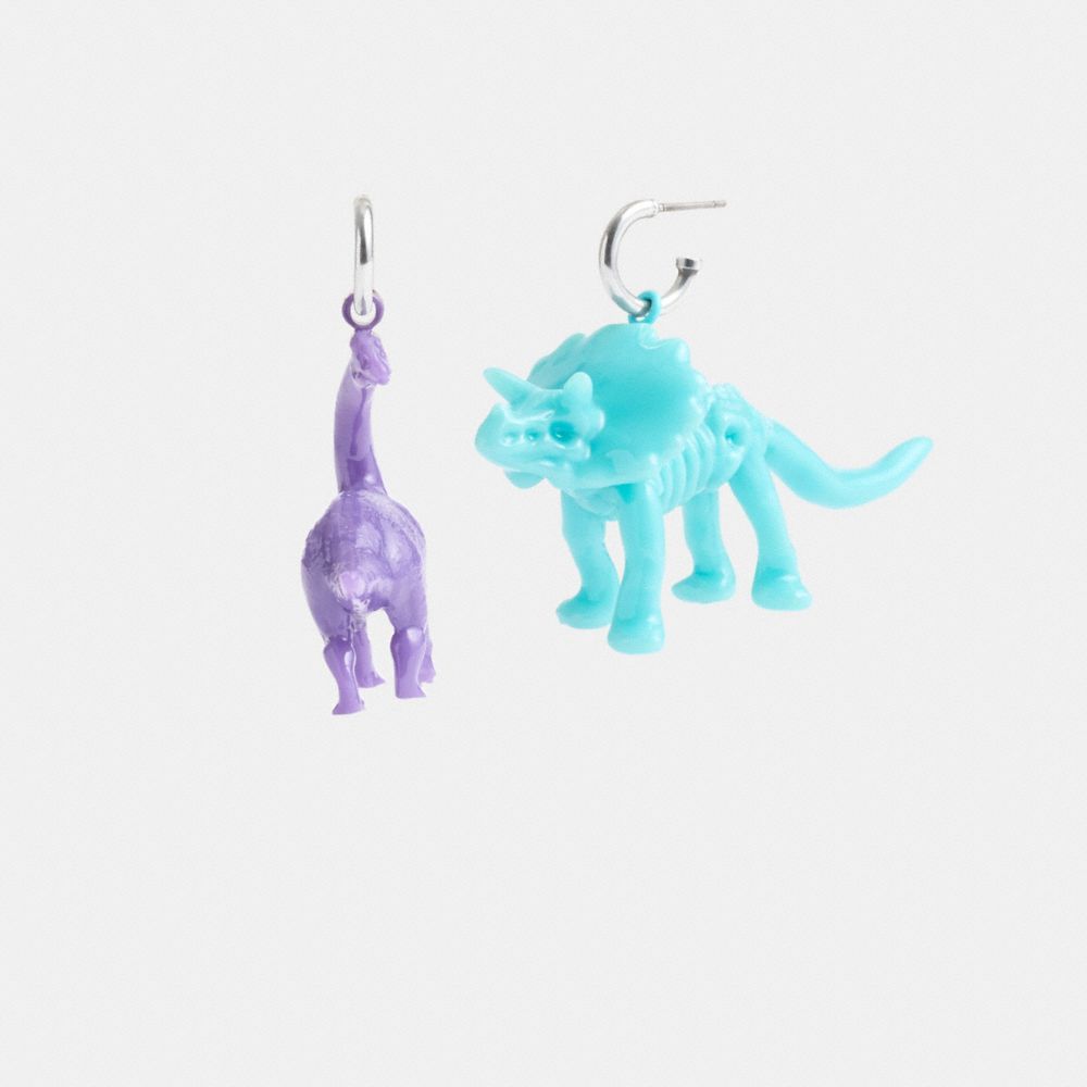 Coach Dinosaur Mismatch Earrings Sieraden Dames Zilver Gekleurd | AL9417502