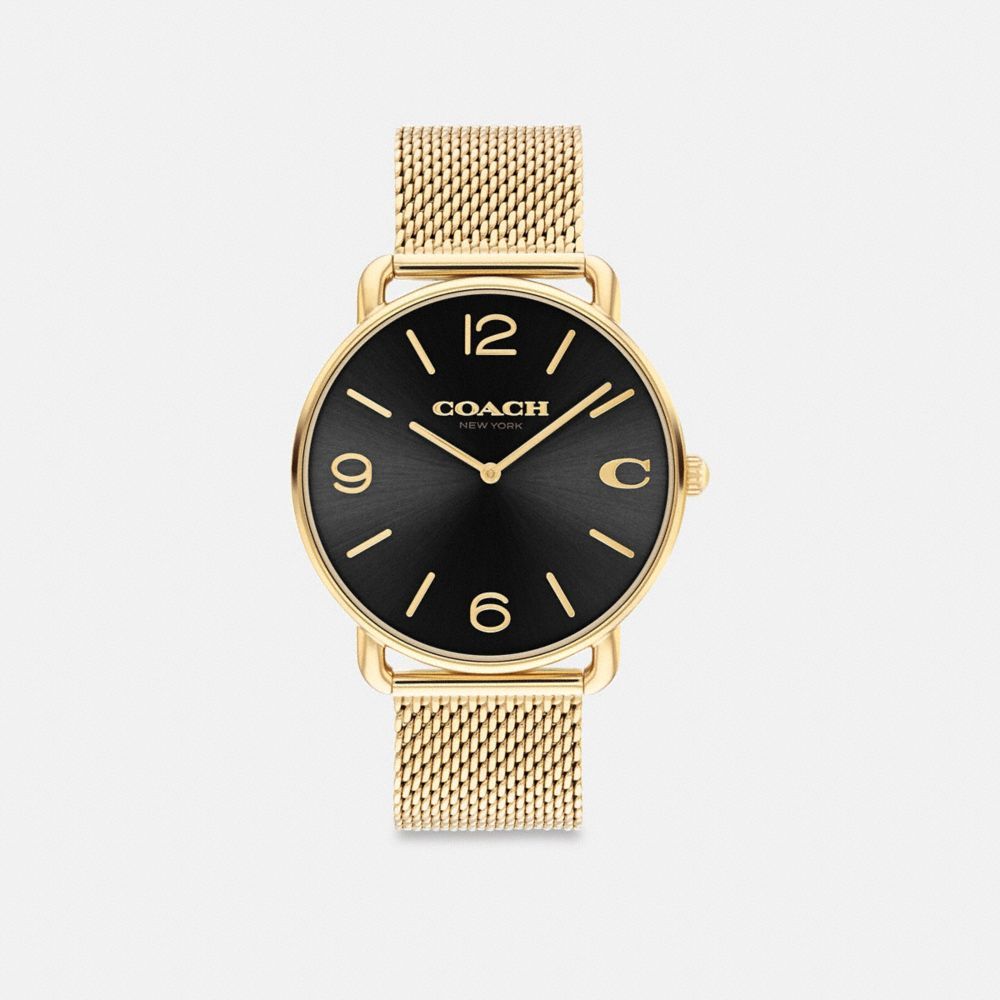 Coach Elliot Watch, 41 Mm Horloge Heren Goud Zwart | QN9132678