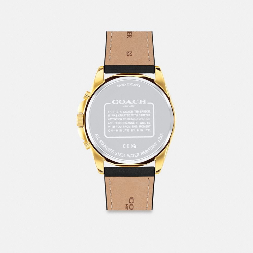 Coach Greyson Watch, 43 Mm Horloge Heren Zwart | KG1390267