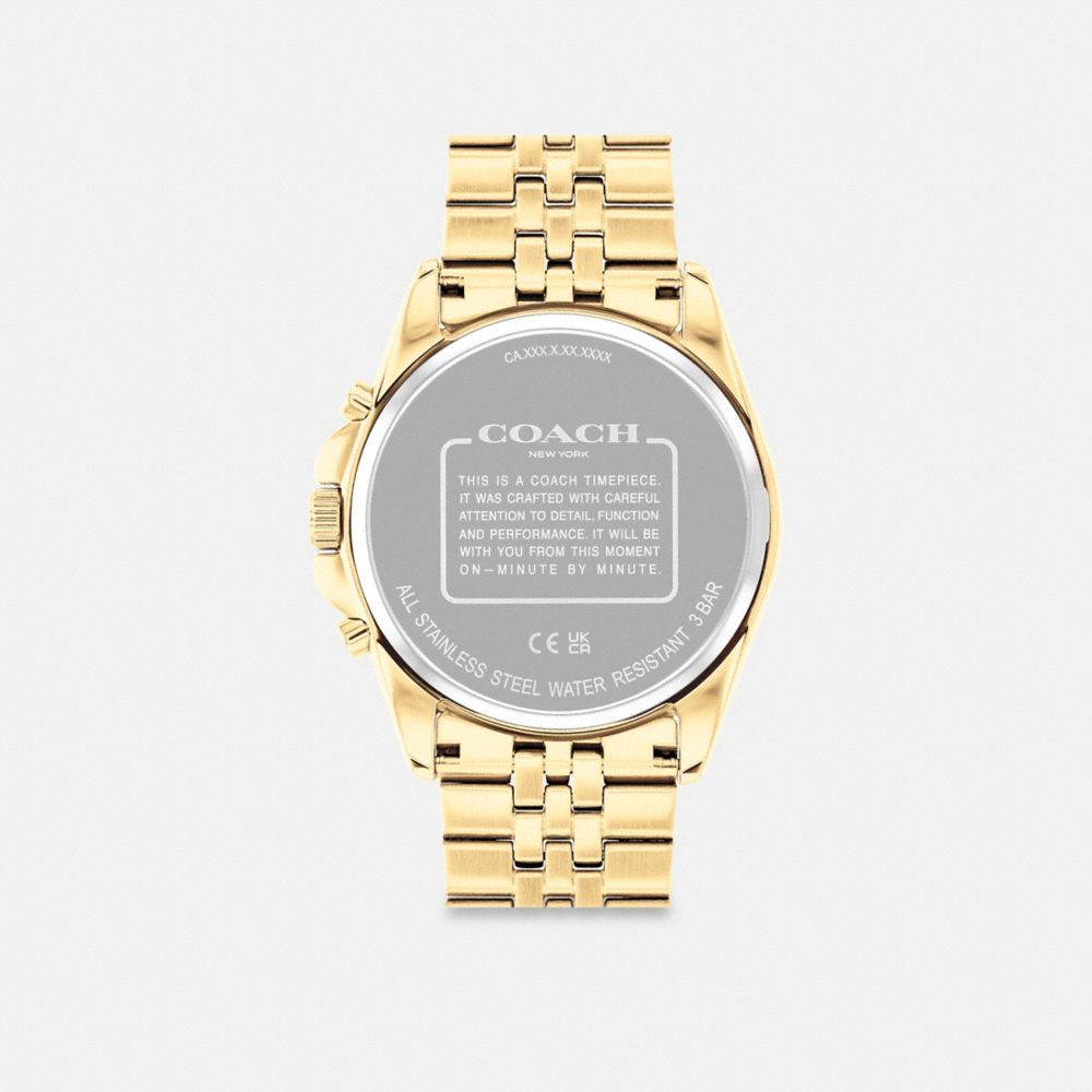 Coach Greyson Watch, 43 Mm Horloge Heren Goud | BY0235467