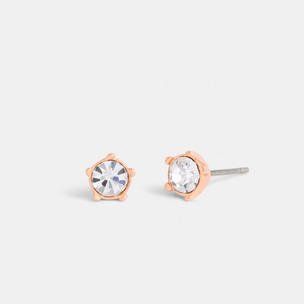 Coach Halo Tea Rose Stud Earrings Sieraden Dames Roze Goud | KI1957436