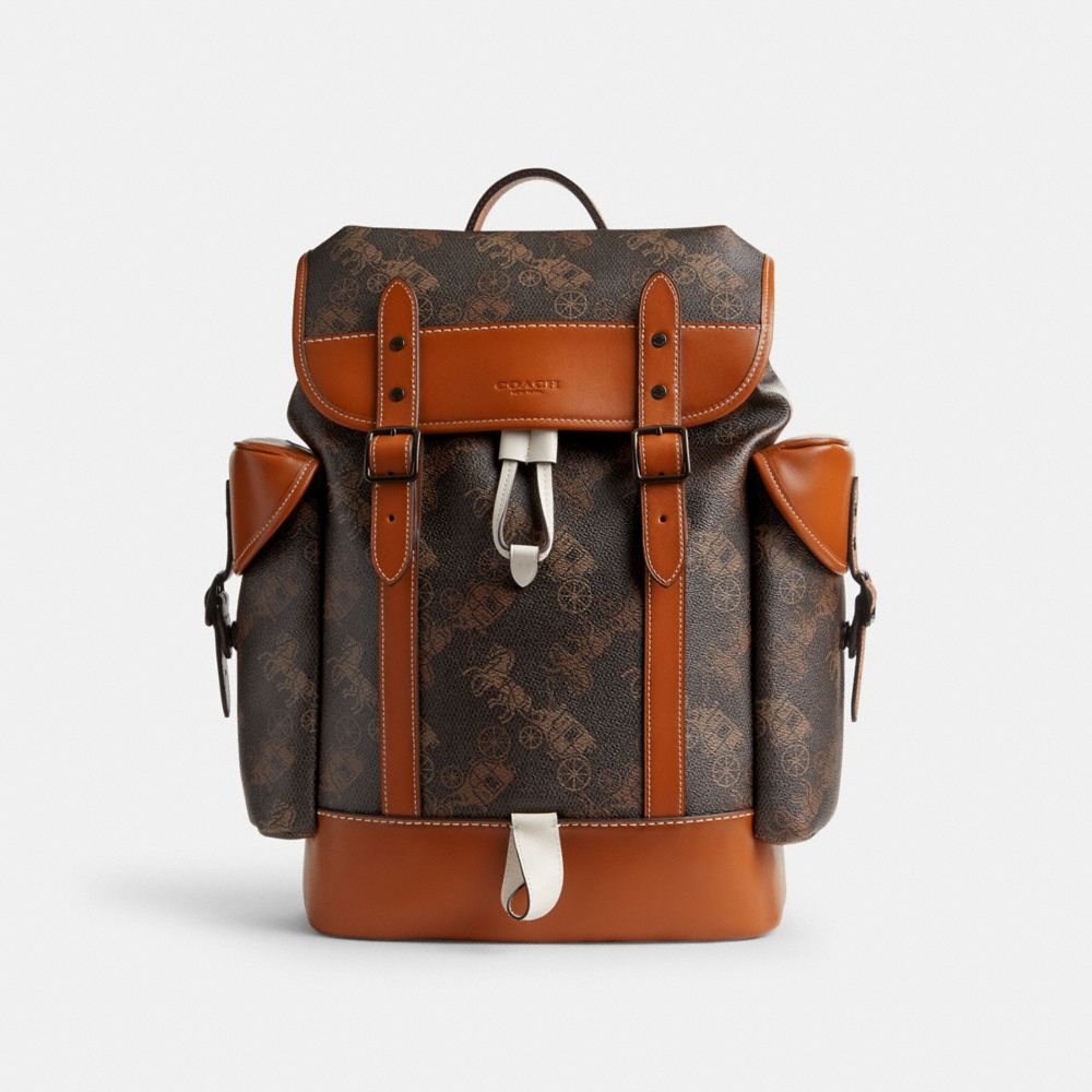 Coach Hitch Backpack With Large Horse And Carriage Print Rugzakken Heren Gekleurd | NQ6389270