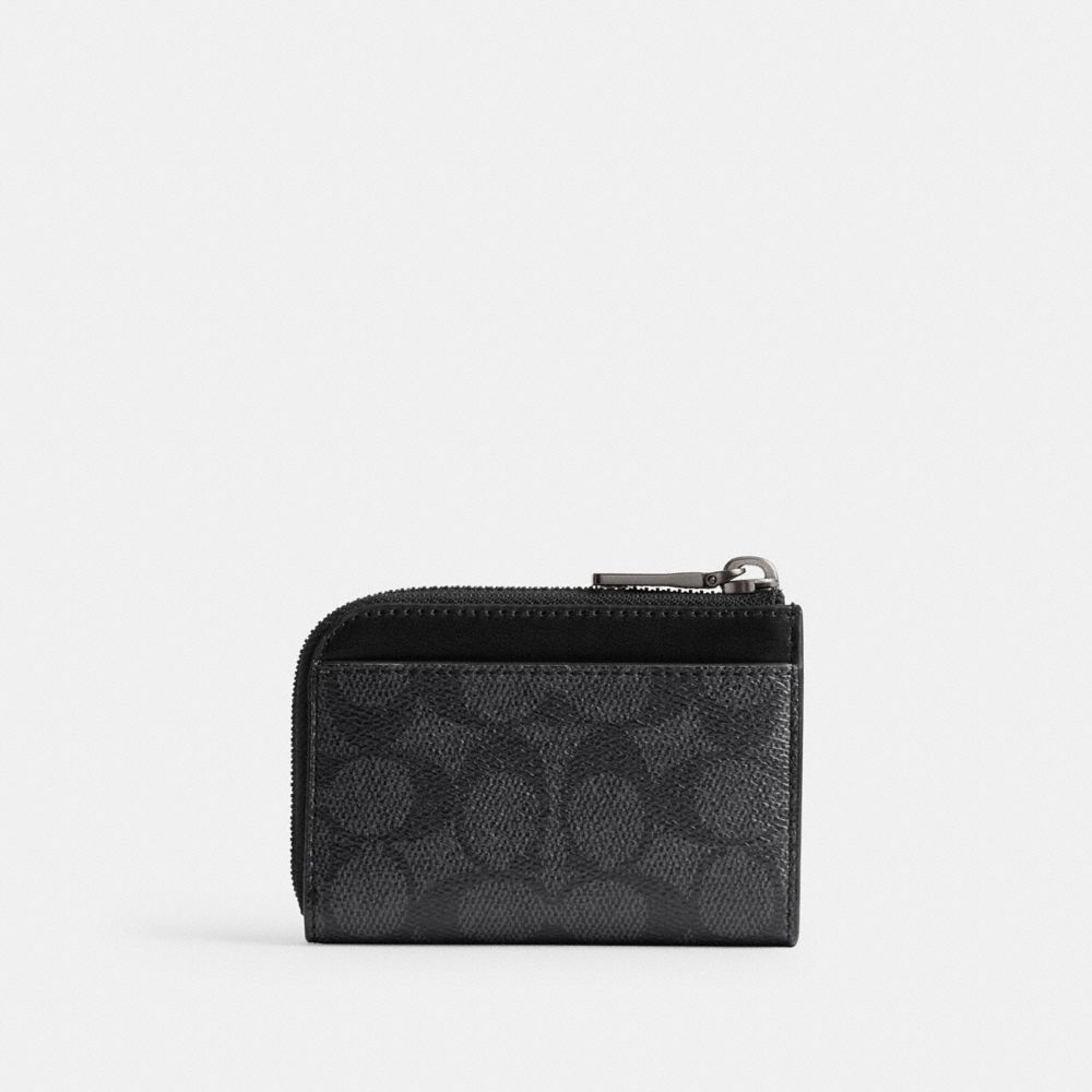 Coach L Zip Key Case In Signature Canvas Accessoires Voor Tassen Heren Grijs | FR8091625