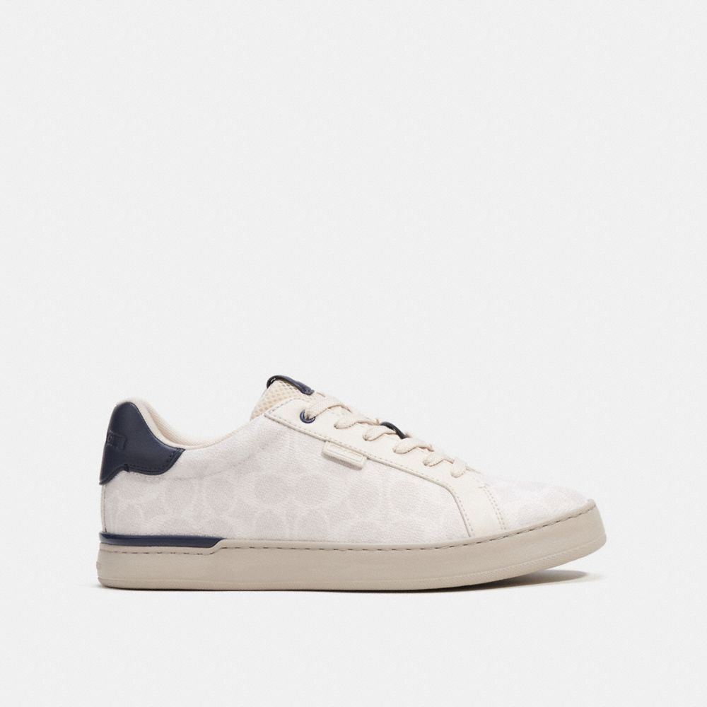 Coach Lowline Low Top Sneaker In Signature Canvas Sneakers Heren Diepblauw | ER7135892