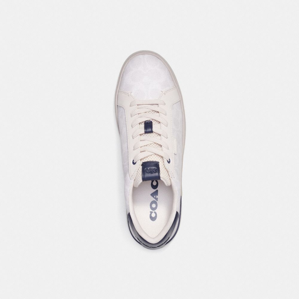 Coach Lowline Low Top Sneaker In Signature Canvas Sneakers Heren Diepblauw | ER7135892