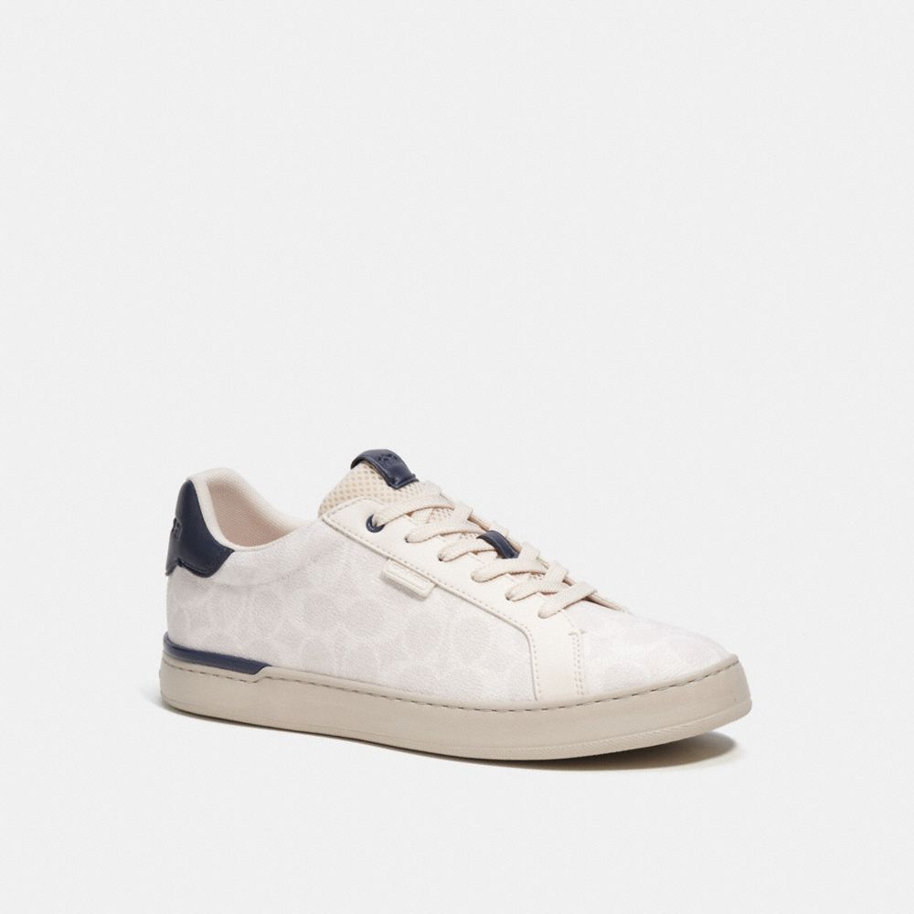 Coach Lowline Low Top Sneaker In Signature Canvas Sneakers Heren Diepblauw | ER7135892