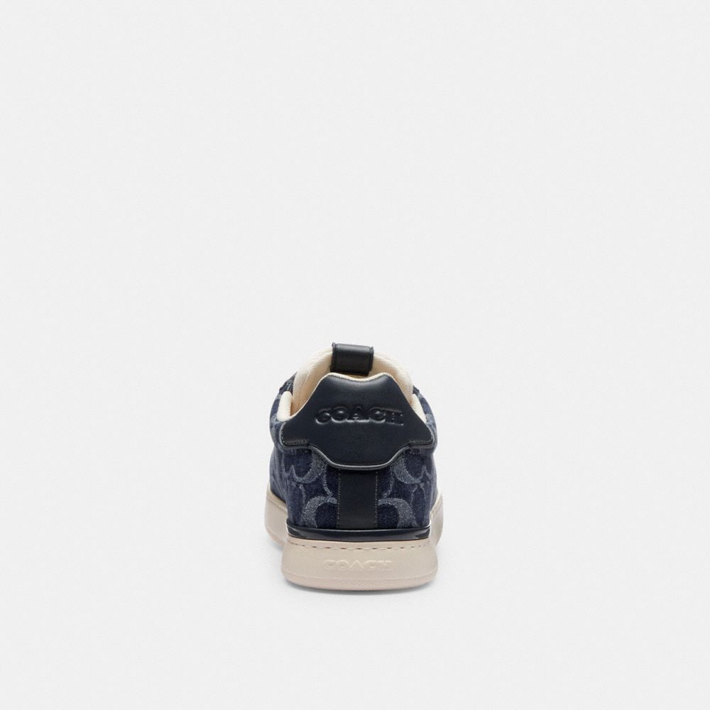 Coach Lowline Low Top Sneaker In Signature Denim Sneakers Heren Blauw | HJ0237815