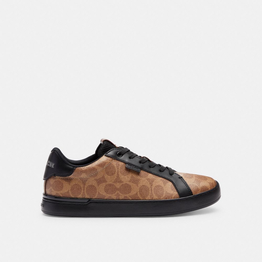 Coach Lowline Low Top Sneaker In Signature Canvas Sneakers Heren Bruin Zwart | OP3274861