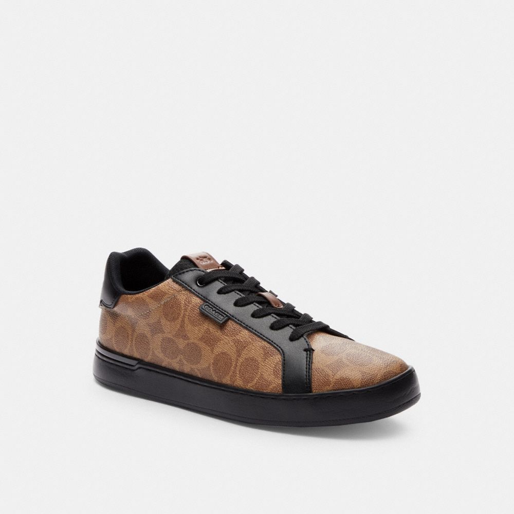 Coach Lowline Low Top Sneaker In Signature Canvas Sneakers Heren Bruin Zwart | OP3274861