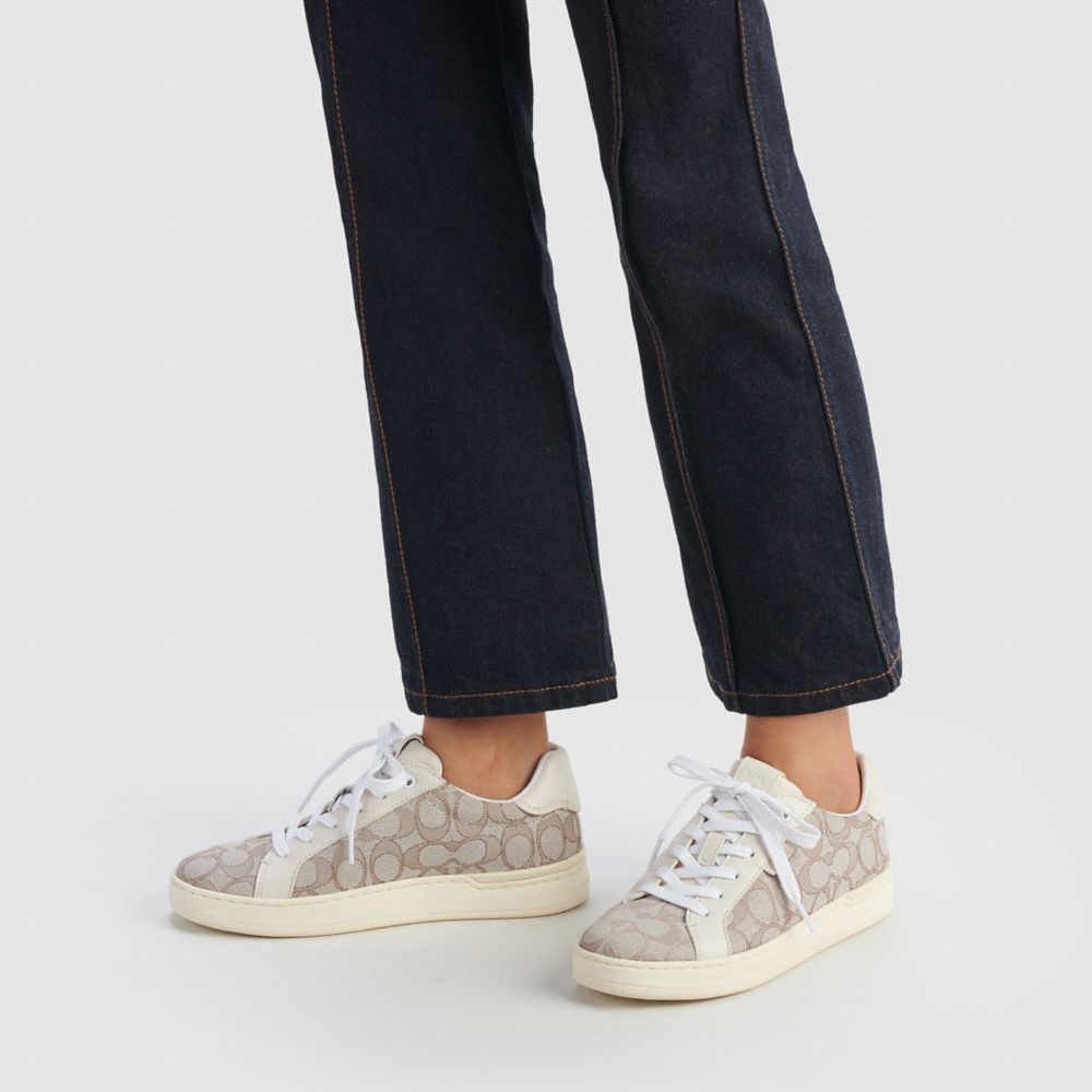 Coach Lowline Low Top Sneaker Sneakers Dames Grijs | JC7258439