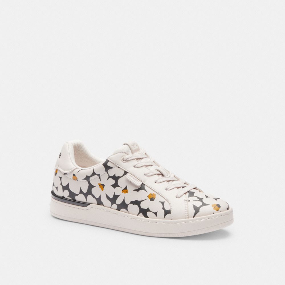 Coach Lowline Low Top Sneaker With Floral Print Sneakers Dames Gekleurd | PA6209518