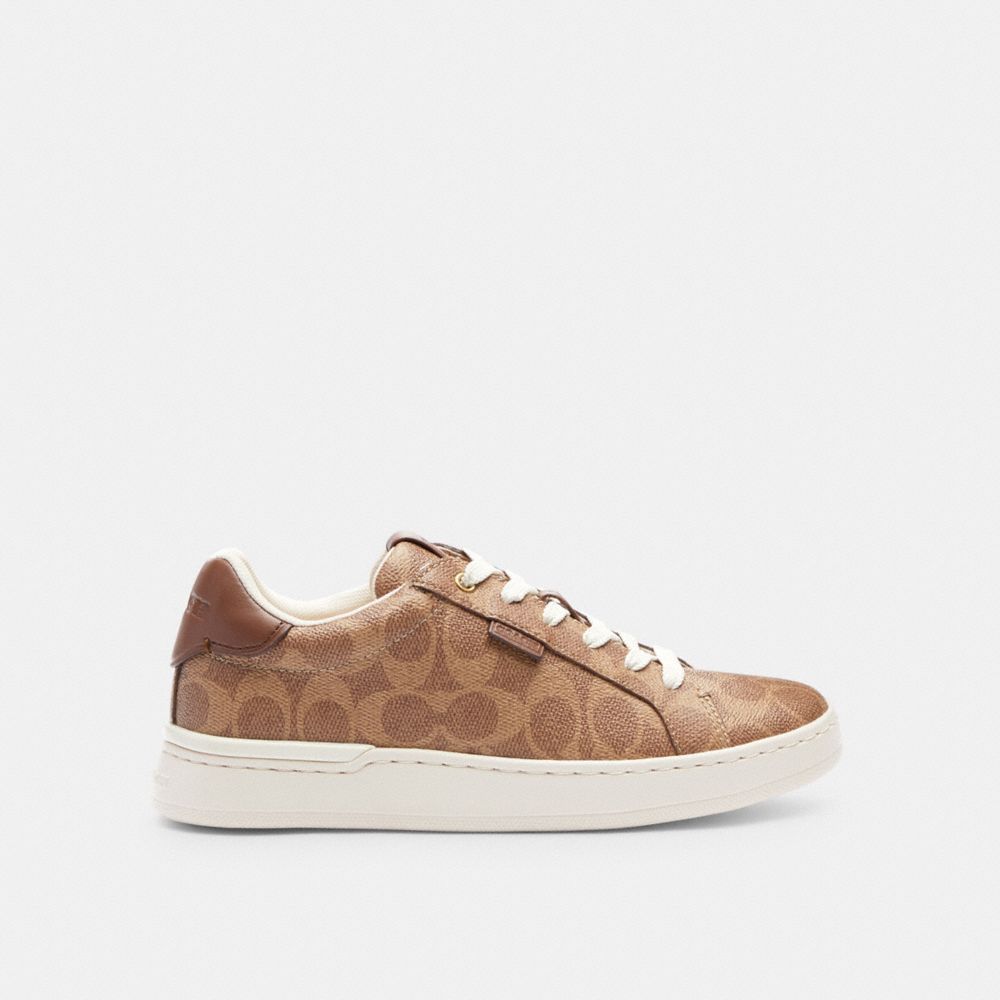 Coach Lowline Luxe Low Top Sneaker Sneakers Dames Bruin | KY0691754