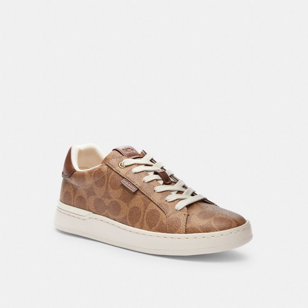 Coach Lowline Luxe Low Top Sneaker Sneakers Dames Bruin | KY0691754