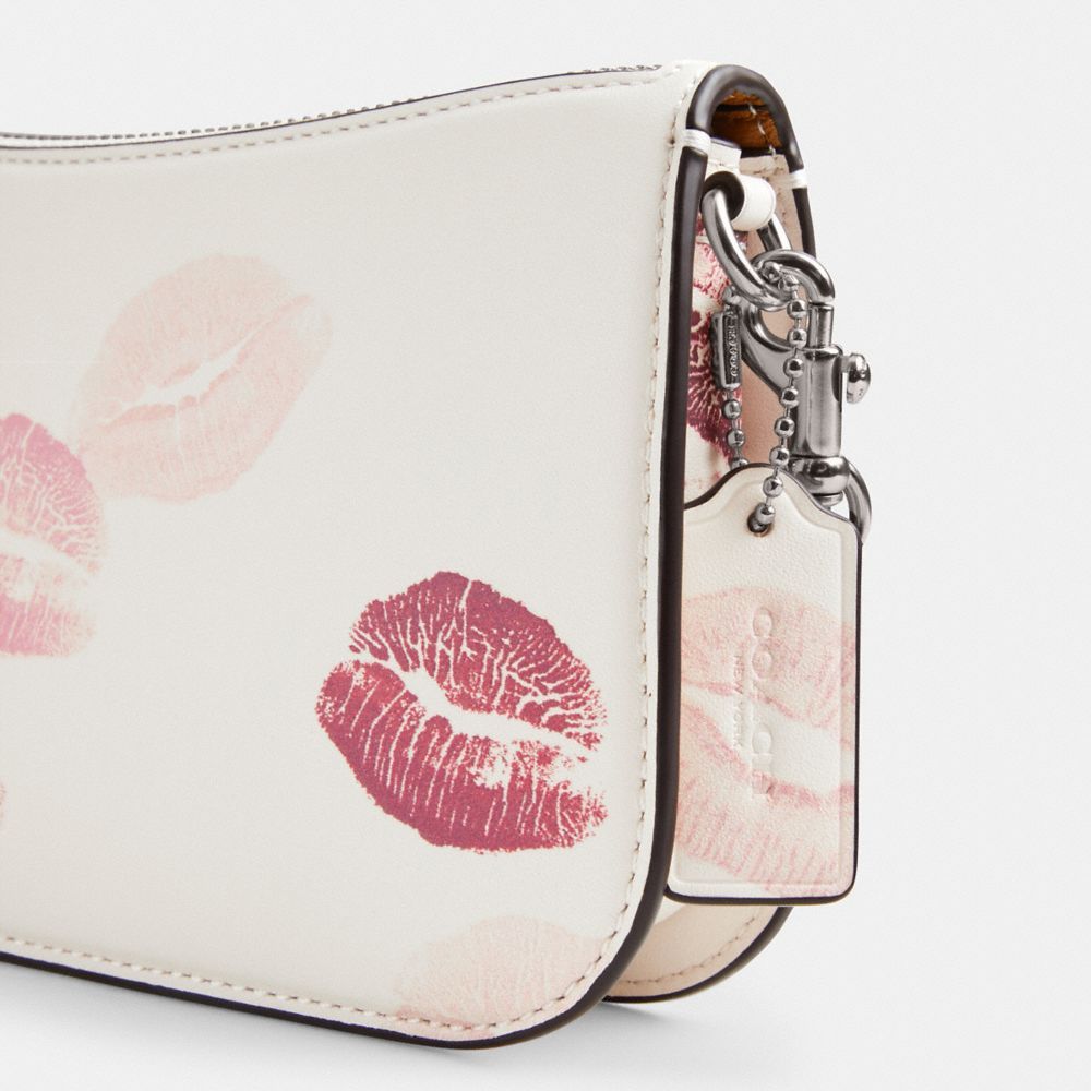 Coach Penn Shoulder Bag With Lip Print Schoudertassen Dames Zilver Gekleurd | KL5362041