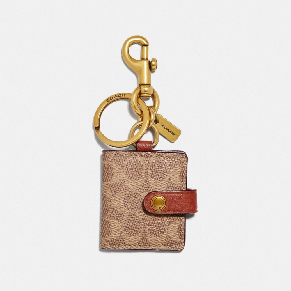 Coach Picture Frame Bag Charm In Signature Canvas Sieraden Dames Khaki | LN0986571