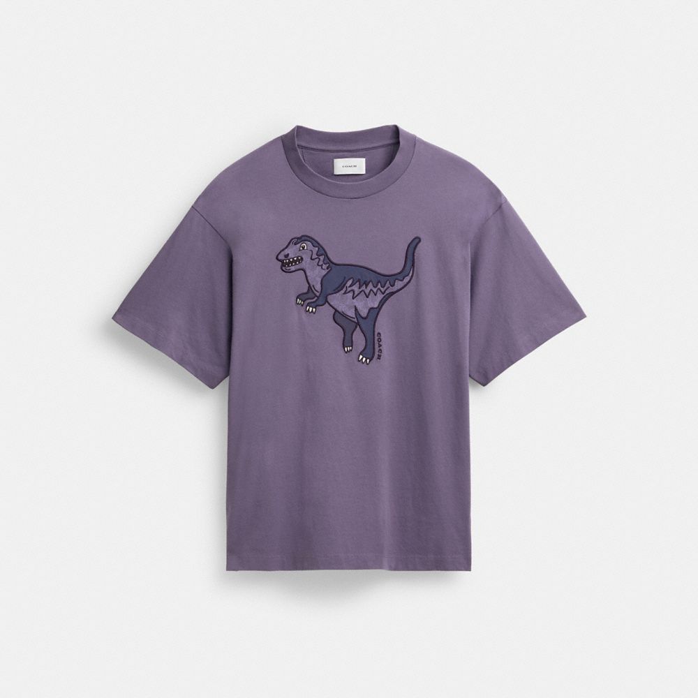 Coach Rexy T Shirt In Organic Cotton Topjes Heren Paars | XH8145972