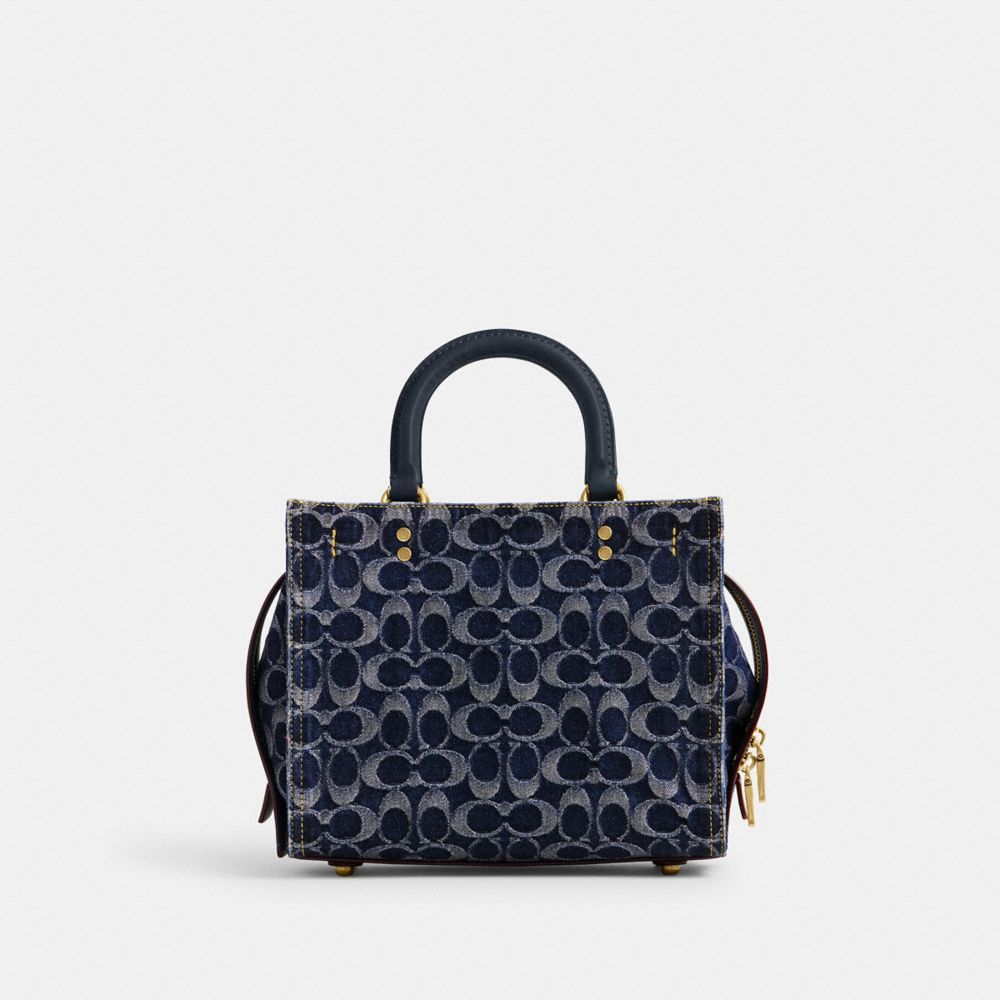 Coach Rogue Bag 25 In Signature Denim Boekentas Dames Blauw | KN9236401