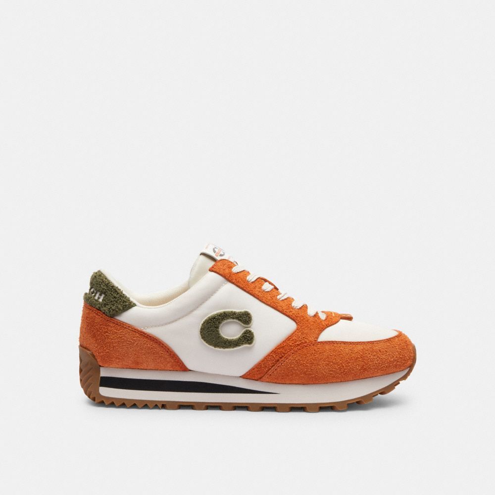 Coach Runner Sneaker Sneakers Heren Bruin Oranje | CJ0529864